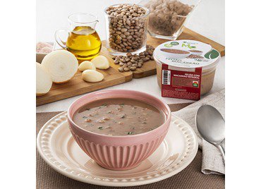 Sopa de feijão com macarrão integral - Organic4