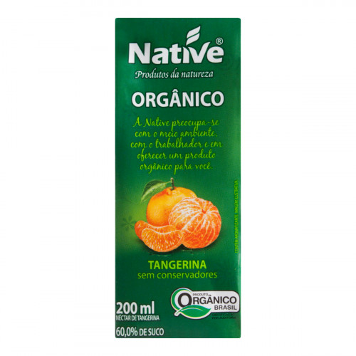 Suco Néctar de Tangerina Orgânico Native - Natural da Terra