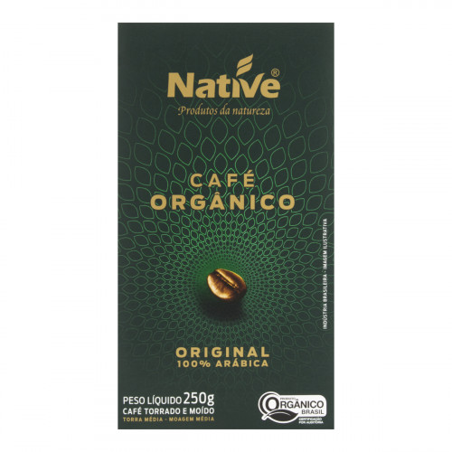 Café Orgânico Torrado e Moído Native - Natural da Terra
