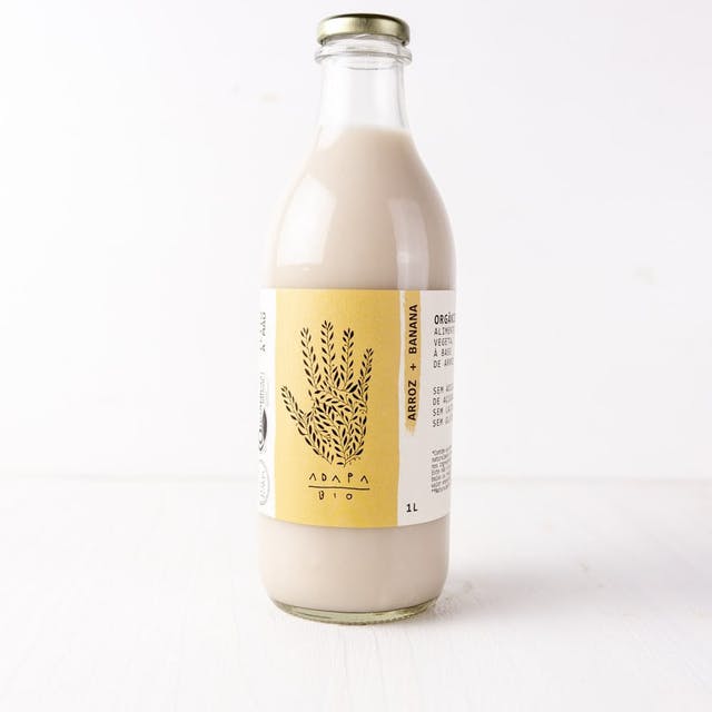 Bebida Vegetal Orgânica à Base de Arroz + Banana 1L - Adapa Bio