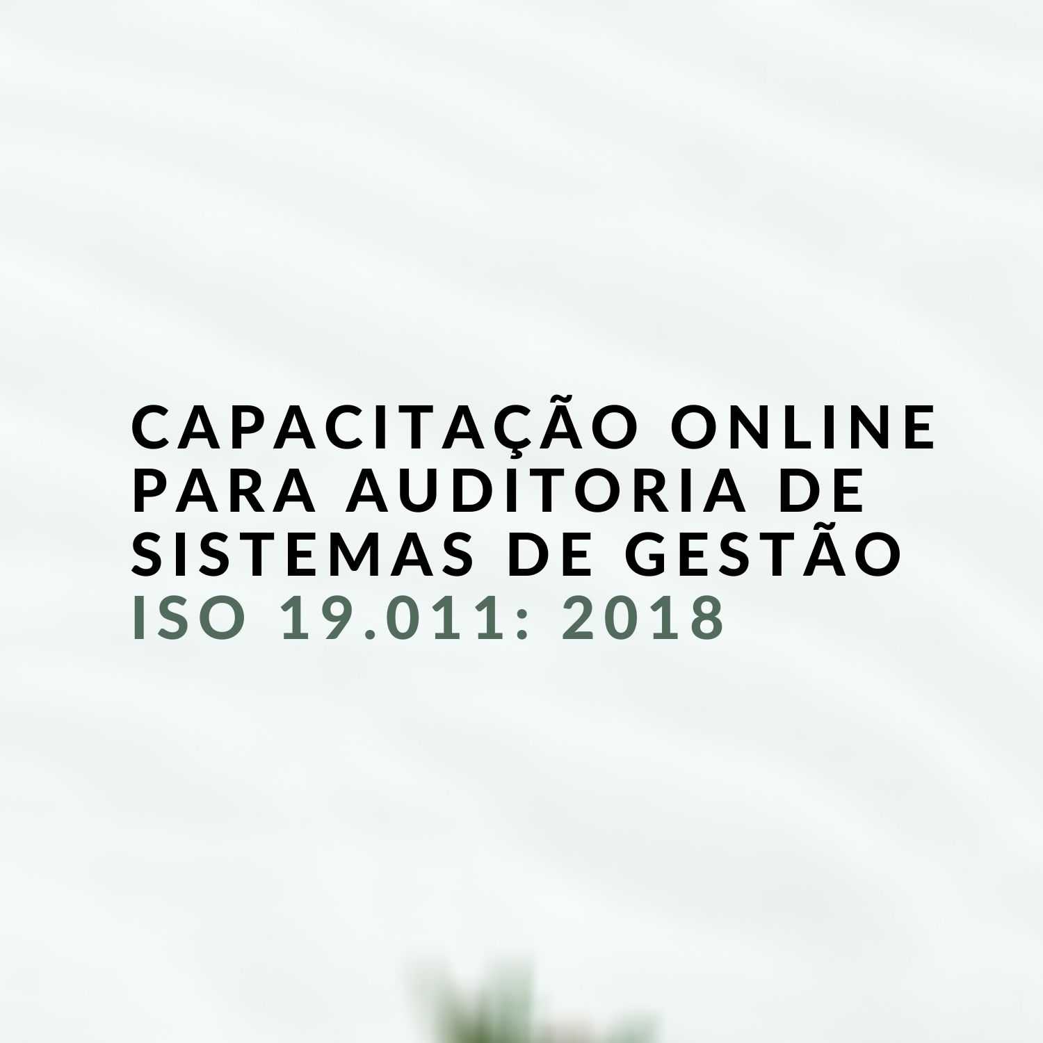 Capacitação para Auditoria de sistemas de gestão - ISO