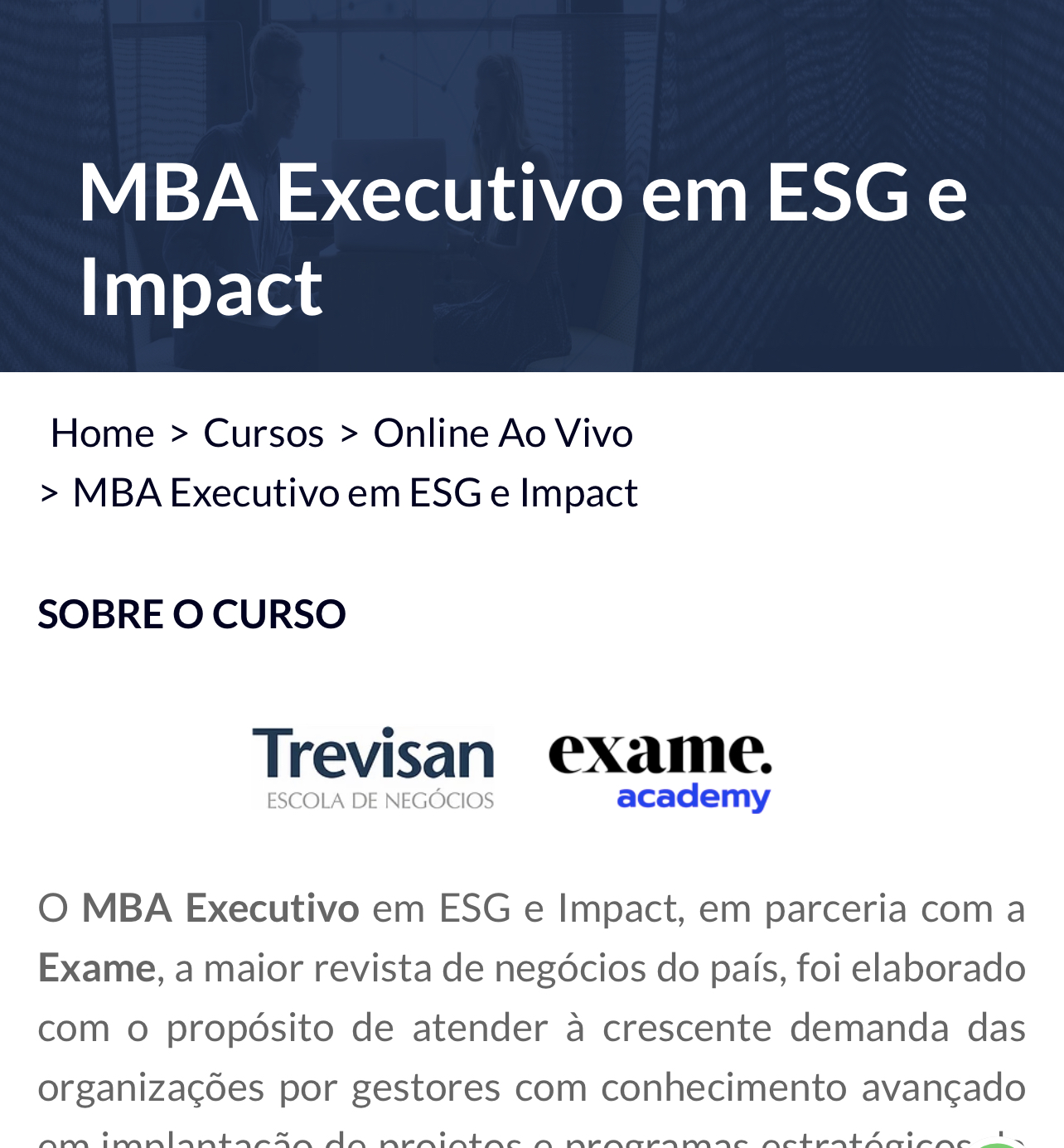MBA em ESG