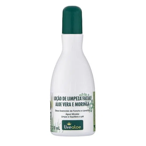 Loção de Limpeza Facial Natural Aloe Vera e Moringa - UseOrganico