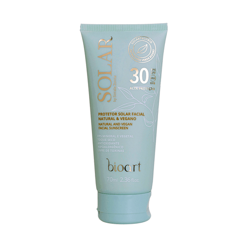 Protetor Solar Facial Natural e Vegano FPS 30 - UseOrganico