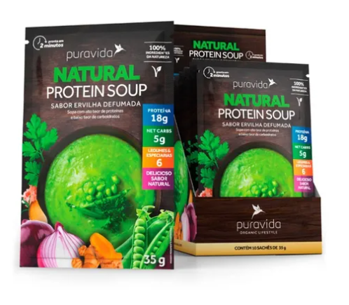NATURAL PROTEIN SOUP SABOR ERVILHA DEFUMADA - Puravida