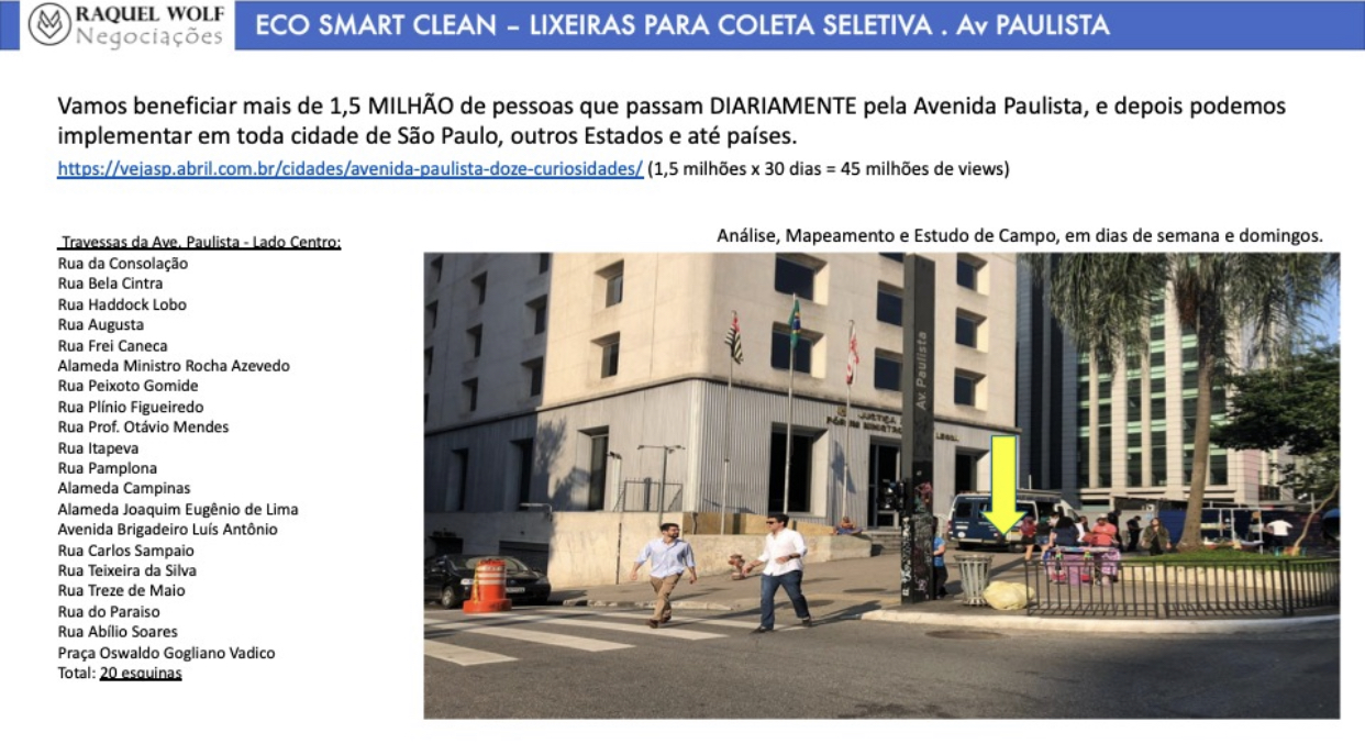 Eco Smart Clean - Totem de Midia com lixeira de coleta seletiva